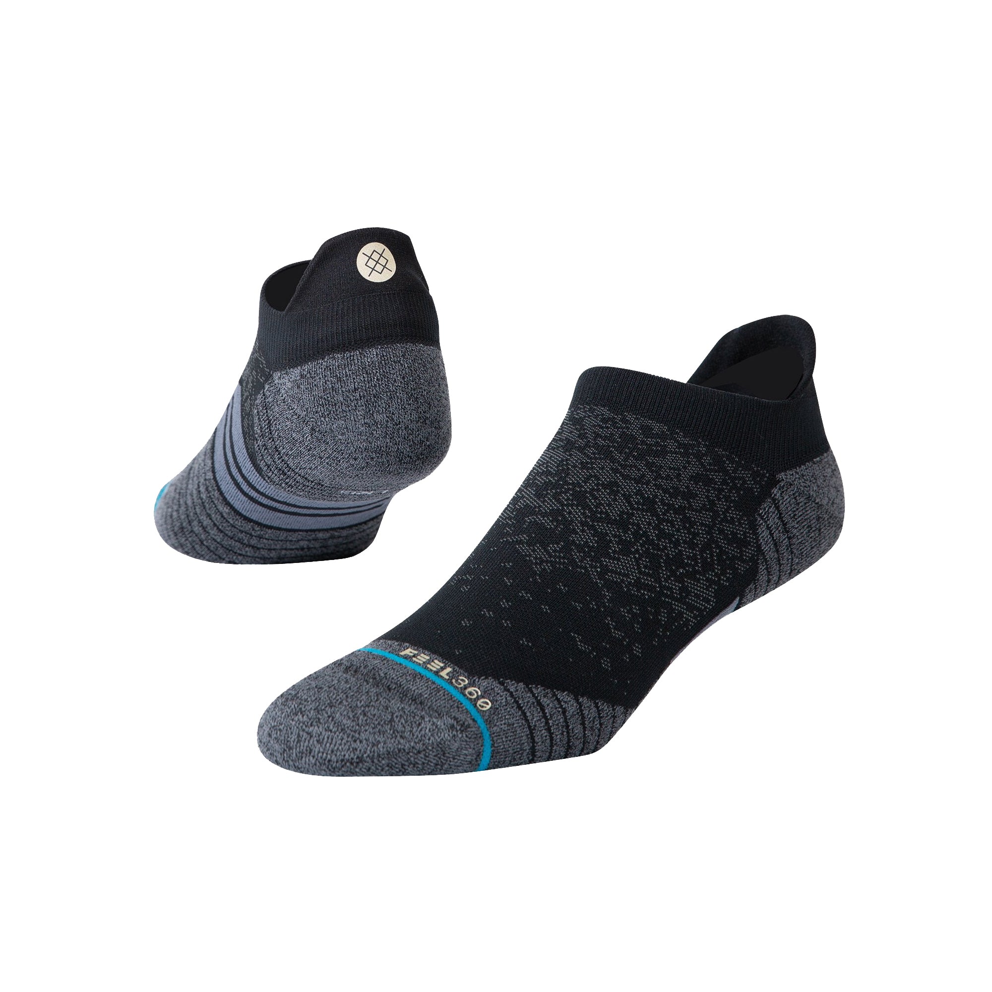 Stance Run Tab Socks  Black M