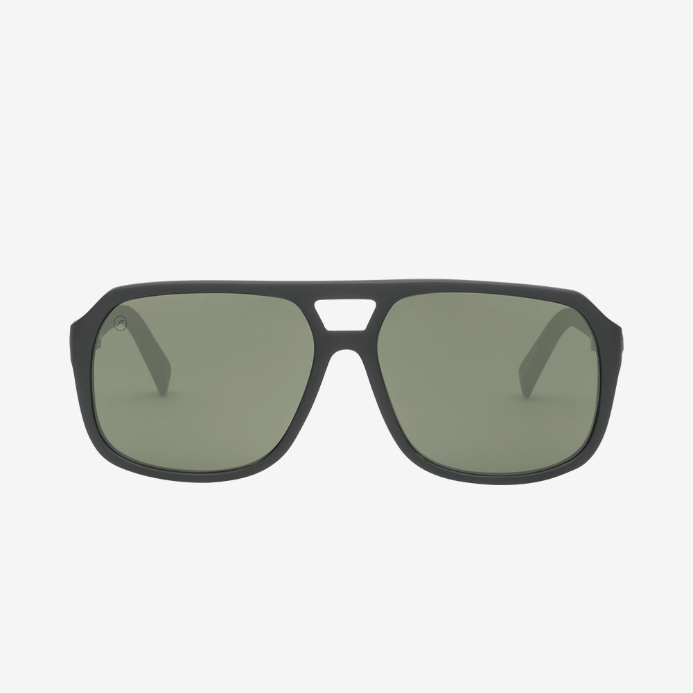 Electric Dude Sunglasses Matte Black Tort Grey Chrome Oversized
