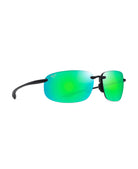 Maui Jim Hookipa XL Poalrized Sunglasses MatteTransGrey MauiGreen