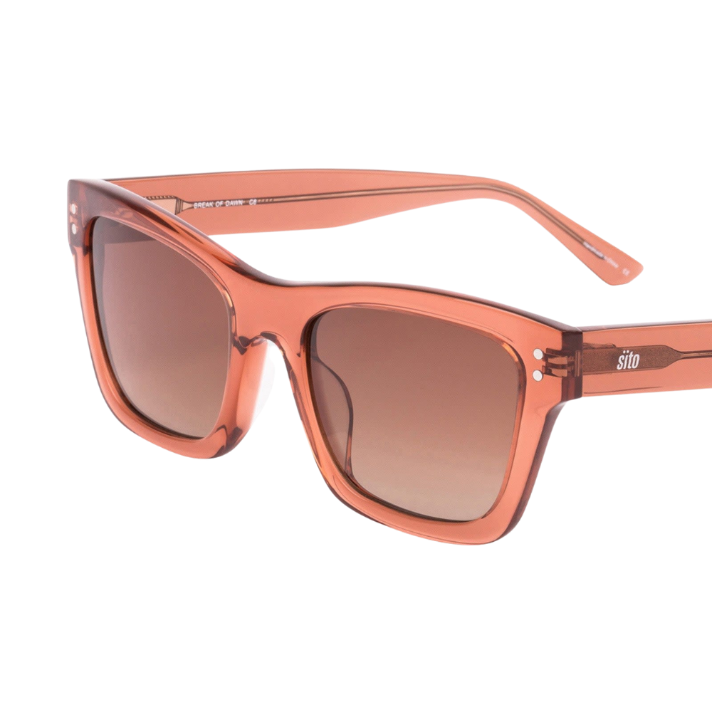 Sito Break of Dawn Polarized Sunglasses DesertFlower RosewoodGradient