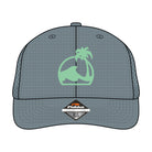 Island Water Sports SPF 50 Wave And Palm Hat Grey OS