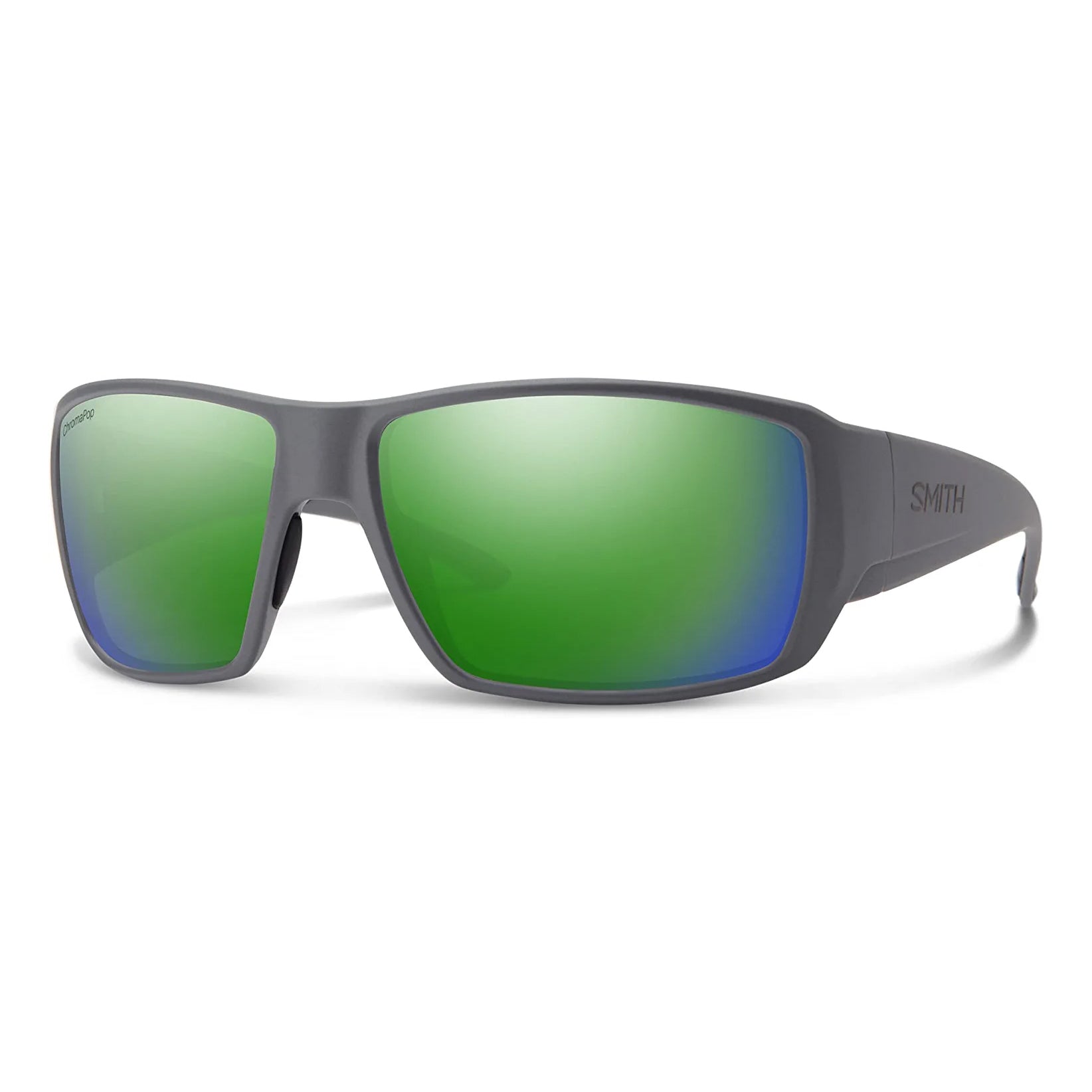 Smith Guides Choice Polarized Sunglasses MatteCement GreenMirror ChromapopGlass