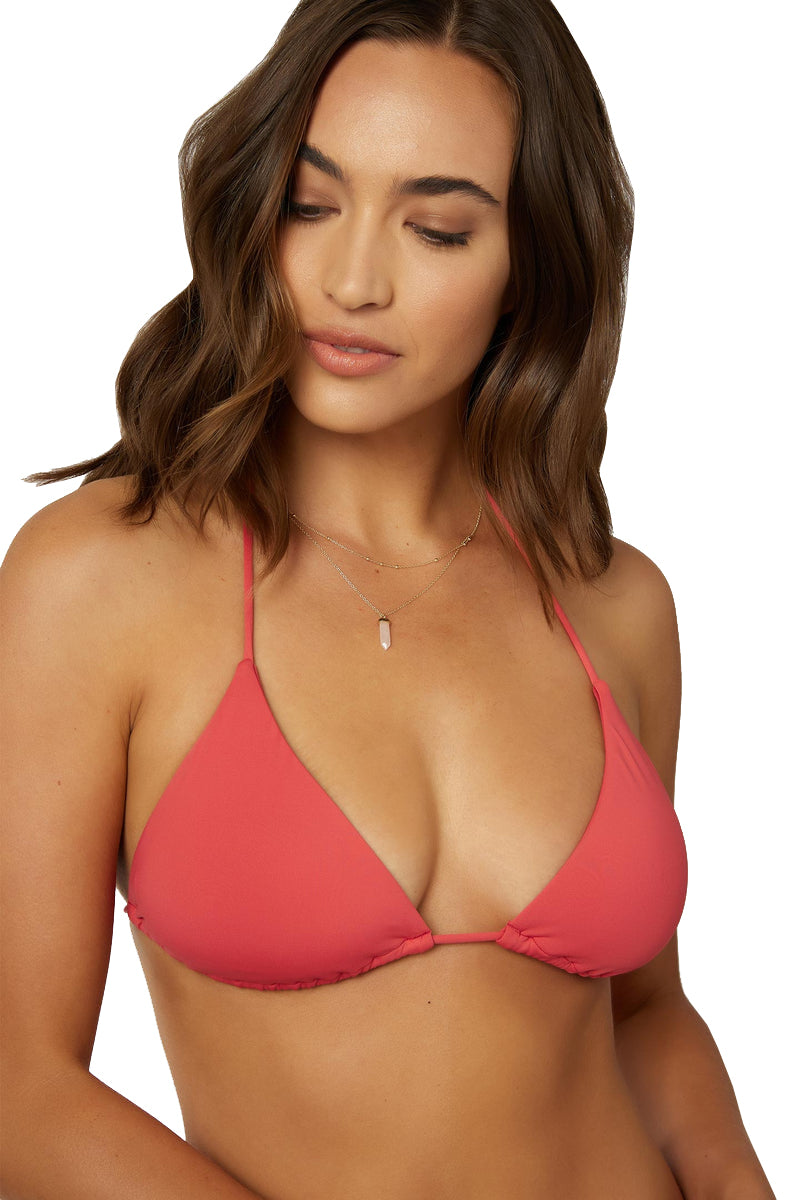 O'Neill Saltwater Solids Venice Triangle Top RED M