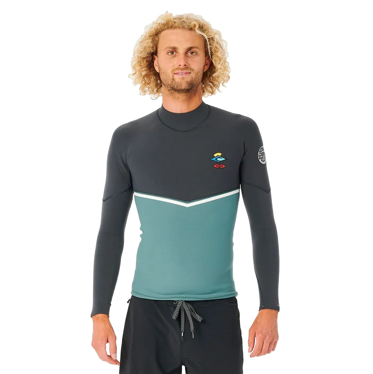 Rip Curl E-Bomb Search 1.5mm LS GB Wetsuit Jacket 8088-Muted Green L