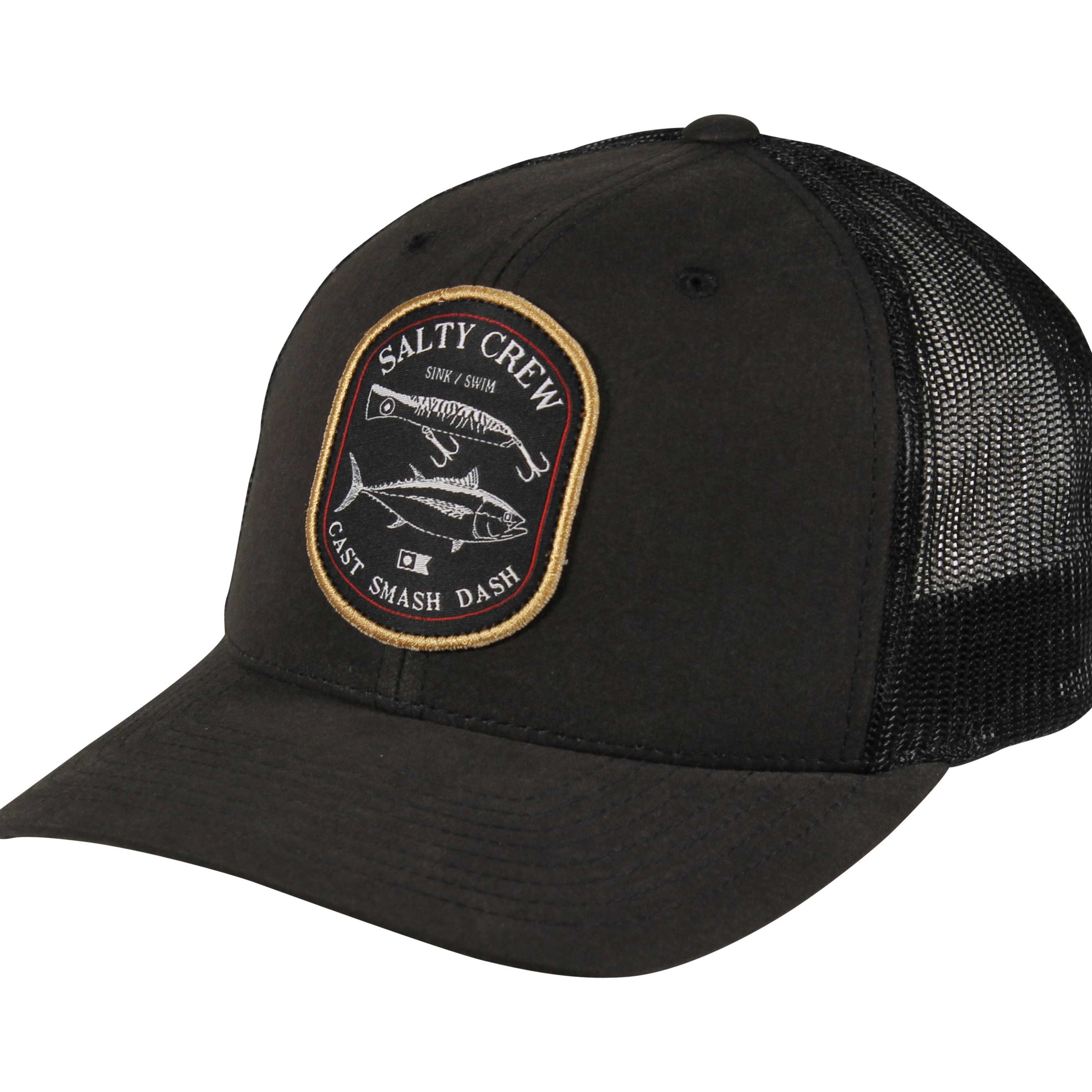 Salty Crew Surface Retro Trucker Hat Black OS