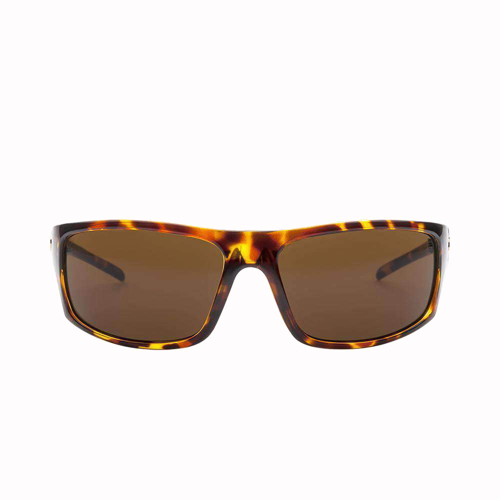 Electric Tech One Polarized Sunglasses Gloss Tort Bronze Glass Sport