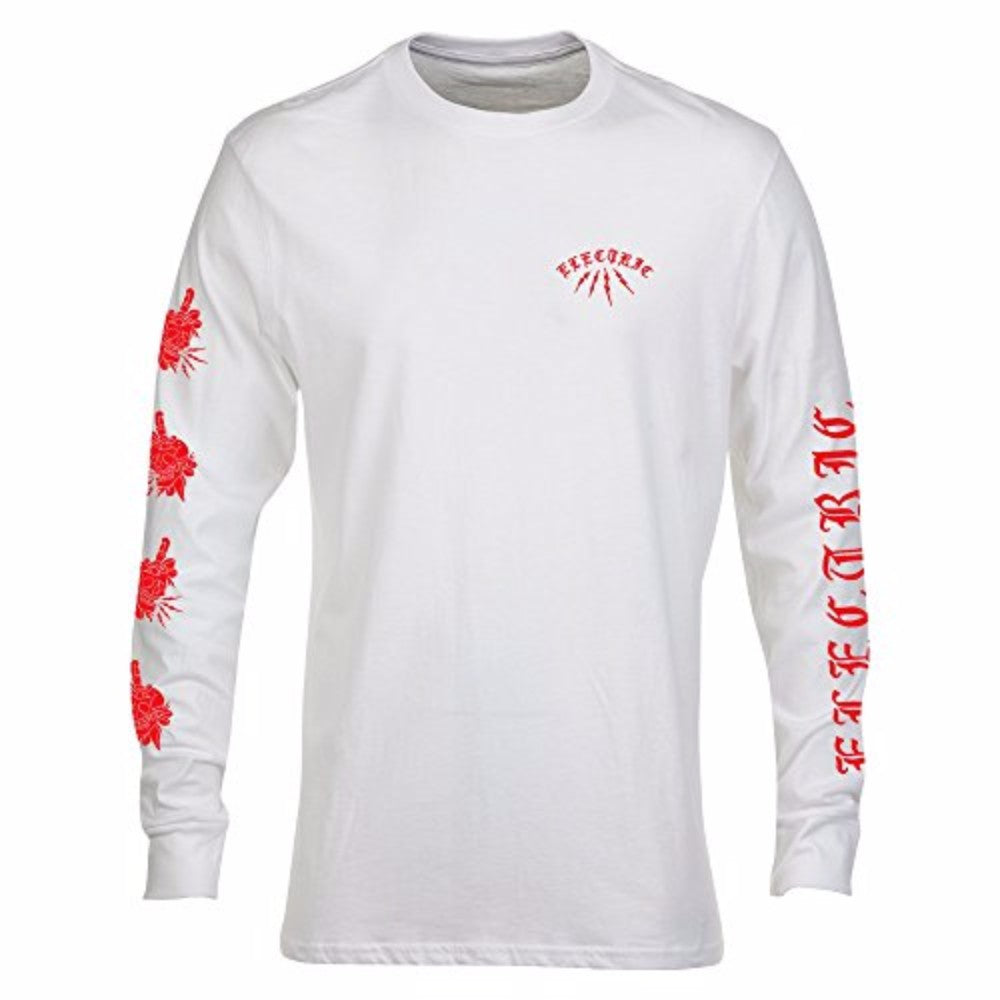 Electic Skull and Dagger LS Tee White XL
