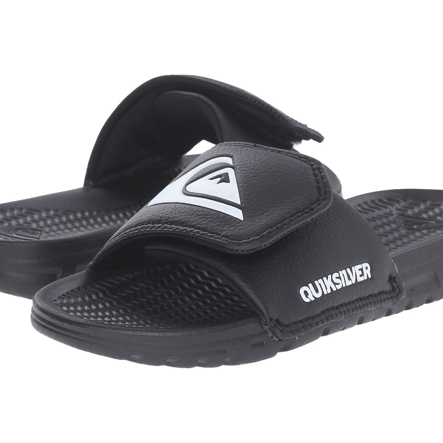 Quiksilver Shoreline Adjust Youth Sandal Solid Black 10 C
