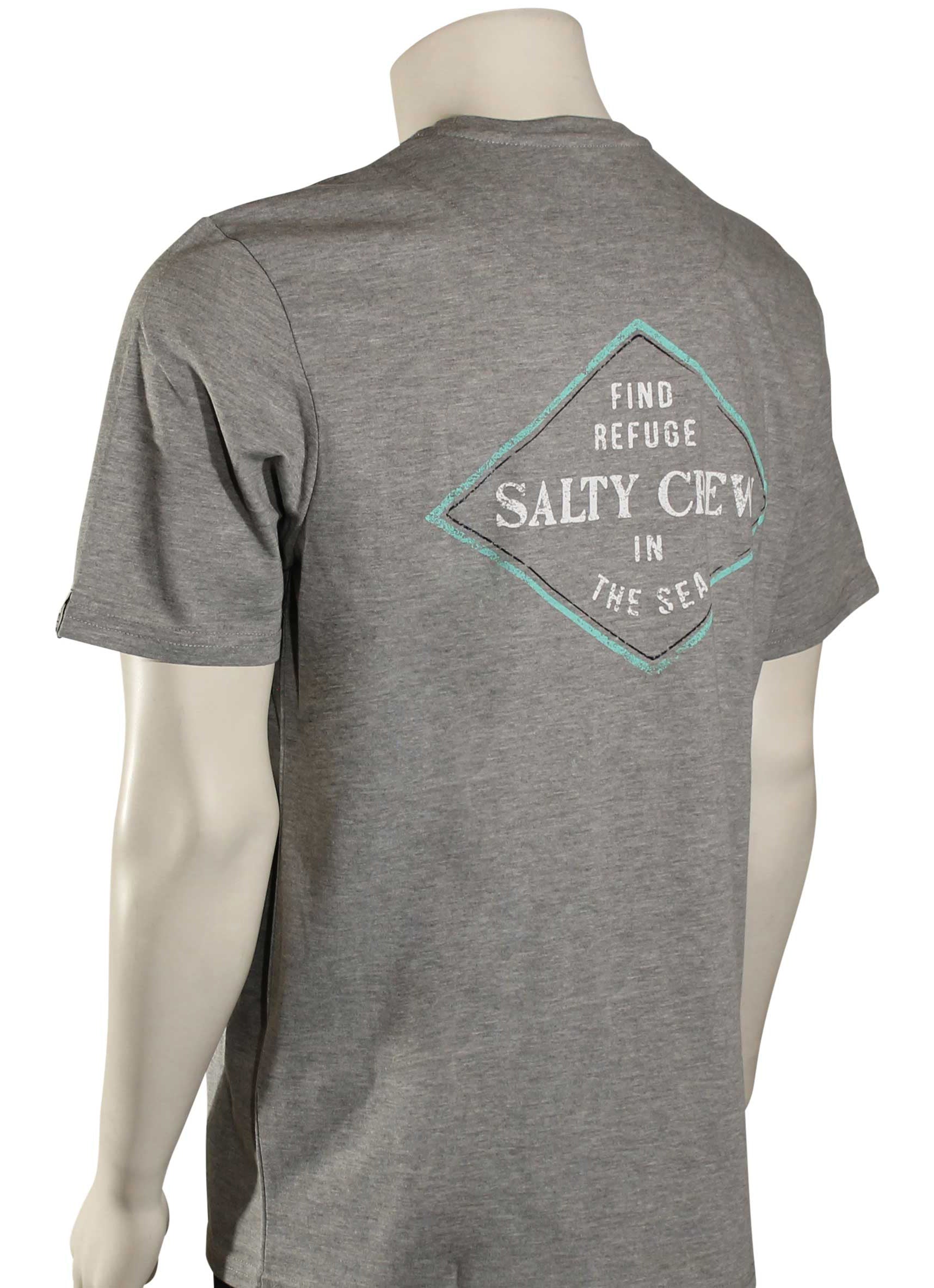 Salty Crew Four Corners SS Tech Tee AthleticHeather S