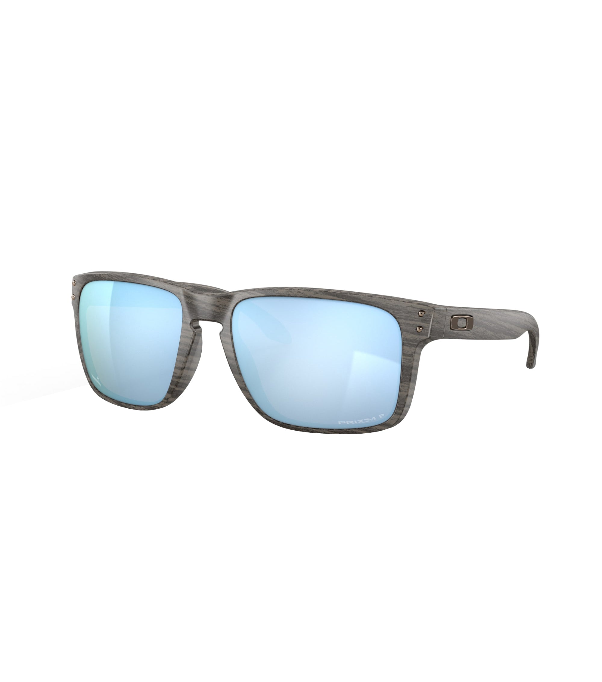 Oakley Holbrook XL Polarized Sunglasses Woodgrain PrizmDeepWater Square