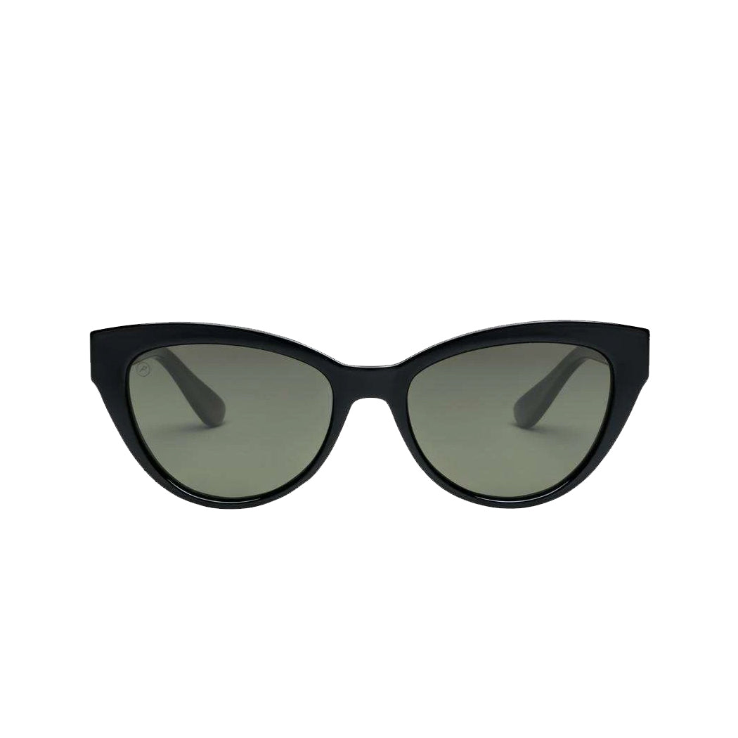 Electric Indio Polarized Sunglasses GlossBlack Grey CatEye