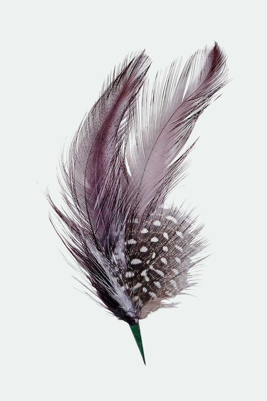 Hat Feather - Burnt Henna/Black.