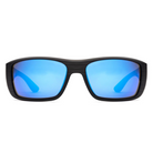 Otis Coastin Slim Polarized Sunglasses BlackWoodlandMatte MirrorBlue