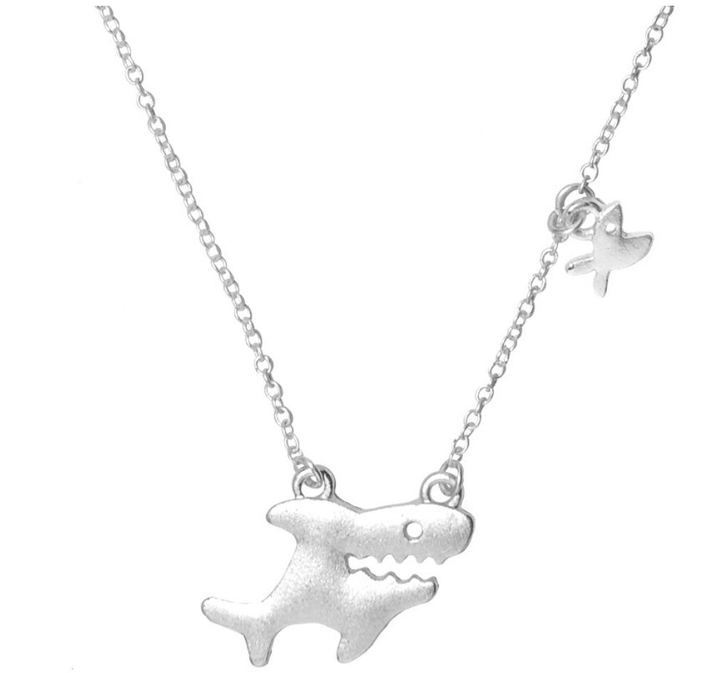 World End Imports Hungry Shark Necklace