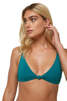O'Neill Saltwater Solids Tall Tri Knot Top TEL1-Teal S