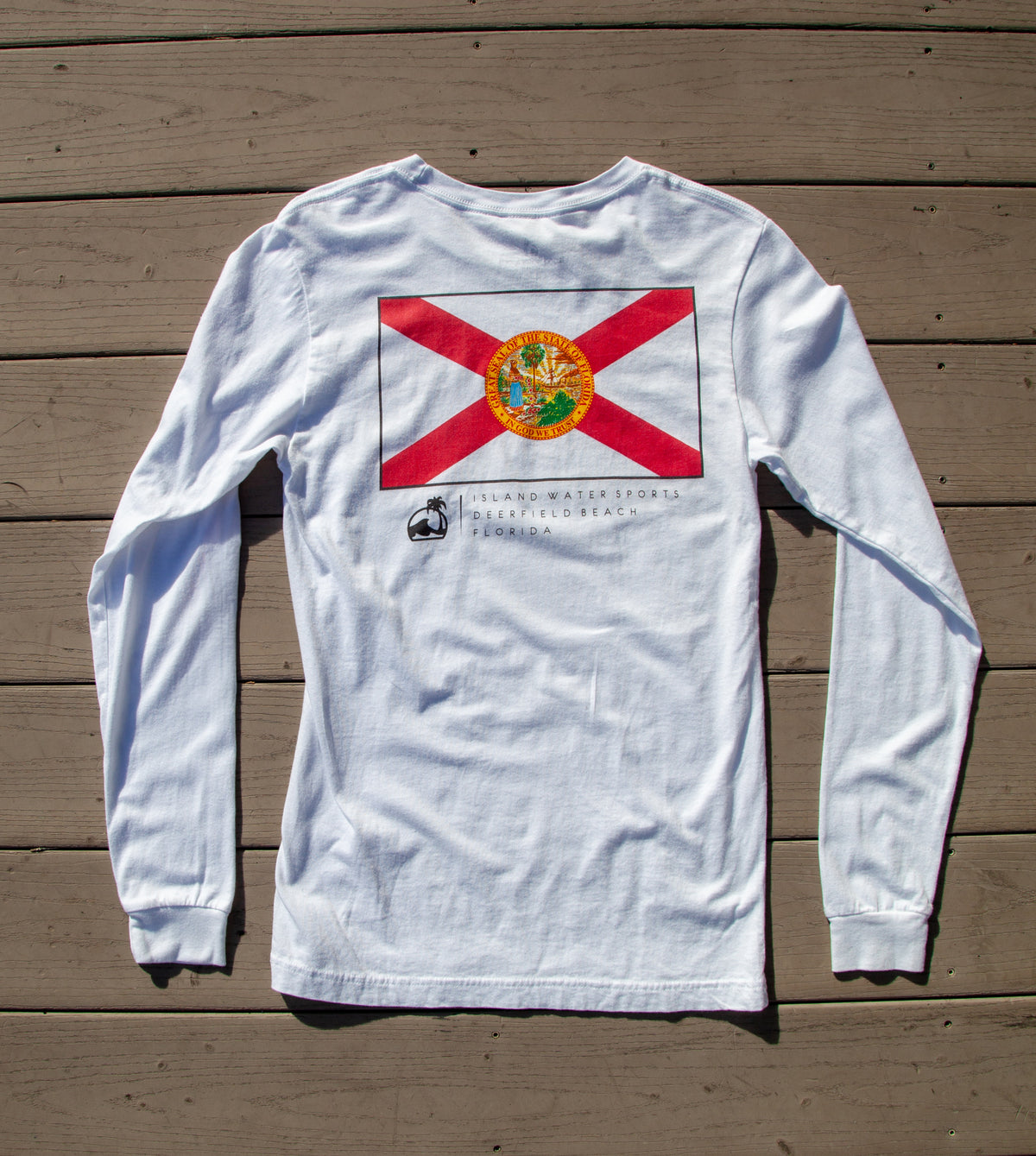 Island Water Sports Florida Pride L/S Tee White XXL