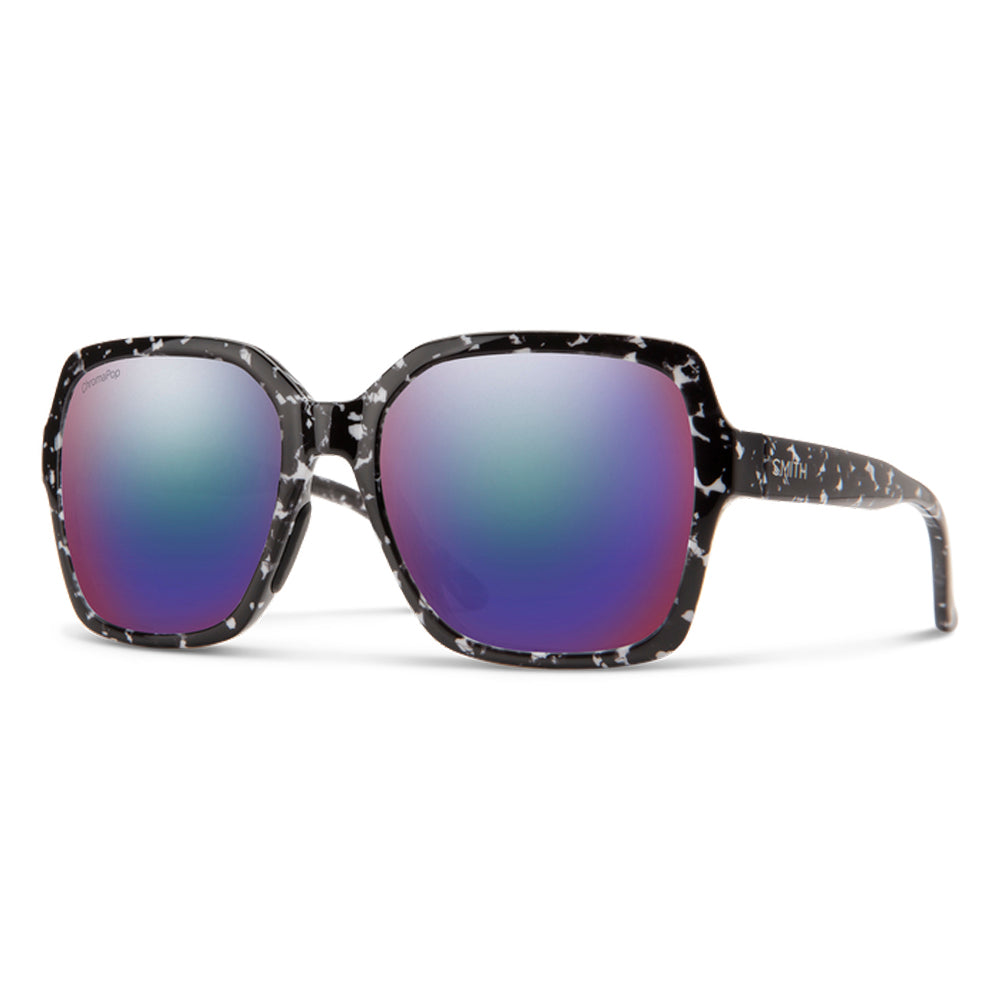 Smith Flare Polarized Sunglasses BlackMarble Violet Chromapop