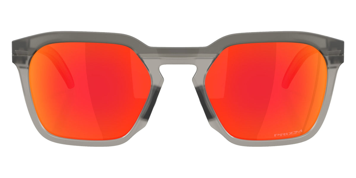 Oakley HSTN Square Sunglasses MatteGreySmoke PrizmRuby