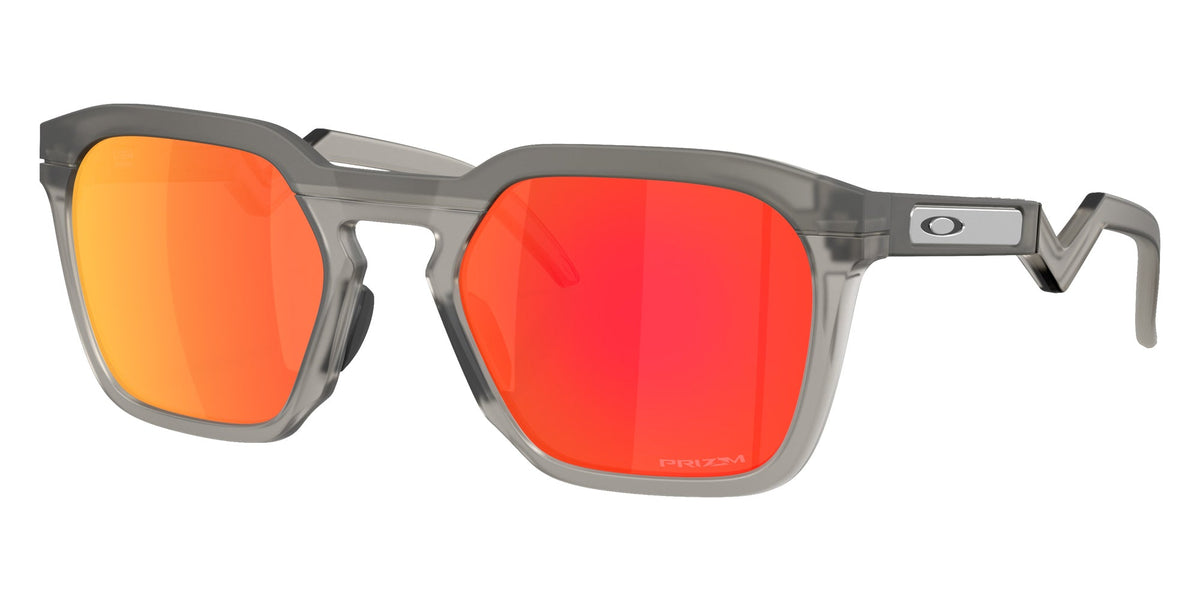 Oakley HSTN Square Sunglasses MatteGreySmoke PrizmRuby