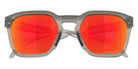 Oakley HSTN Square Sunglasses MatteGreySmoke PrizmRuby