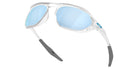 Oakley Cage Jacket Polarized Sunglasses MatteClear PrizmDeepWater