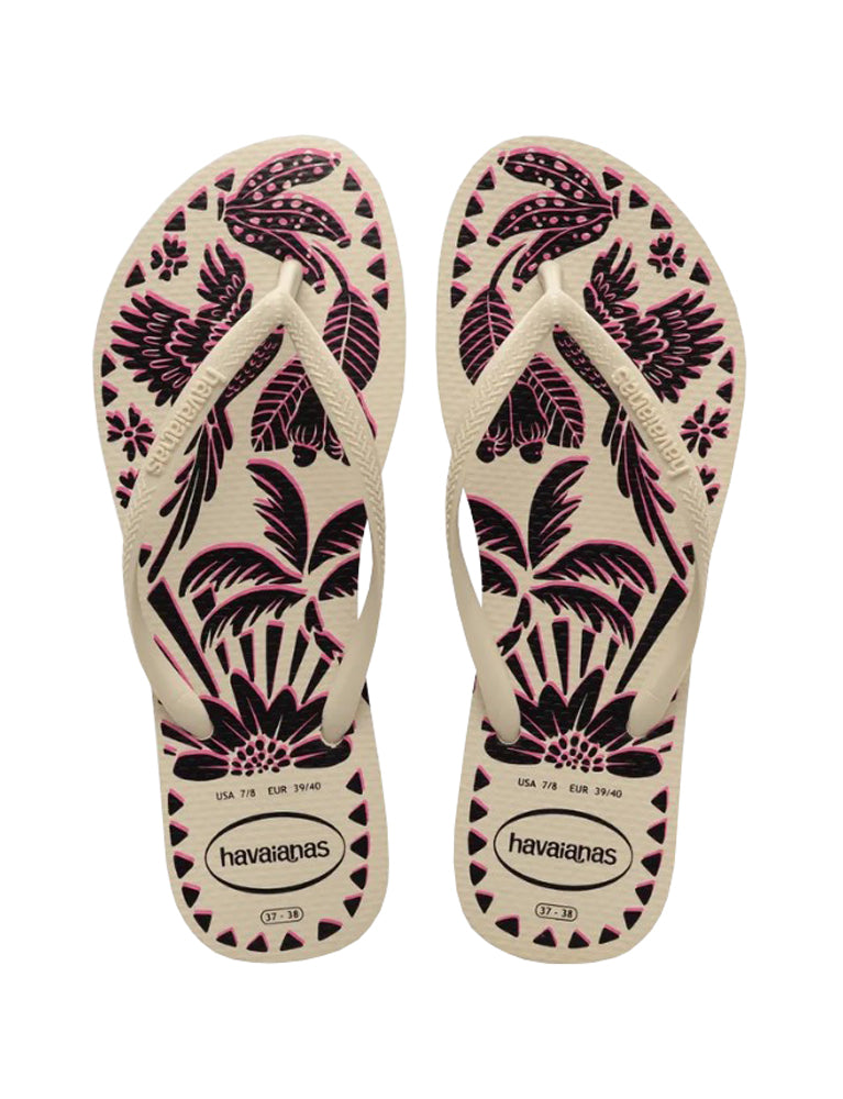 Havaianas Slim Tucano Womens Sandal  0121-Beige 9