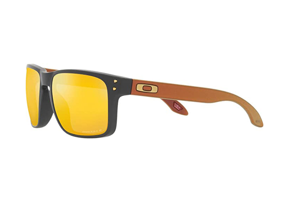 Oakley Holbrook Polarized Sunglasses MatteCarbon Prizm24K Square