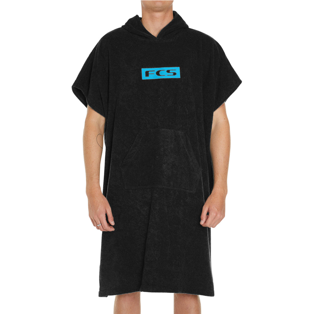 FCS Junior Towel Poncho Black