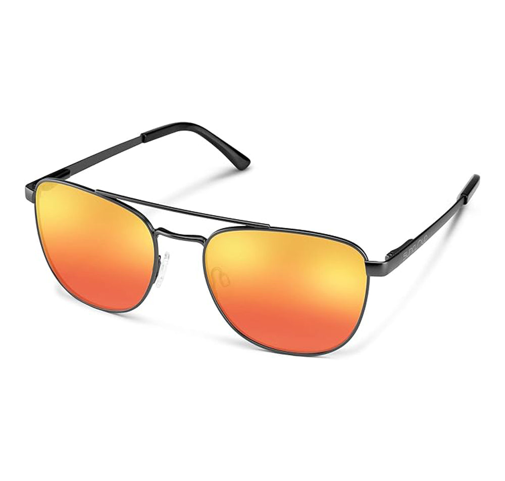 SunCloud Fairlane Sunglasses MatteBlack Red Aviator