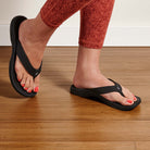 Olukai Ohana Womens Sandal 4040-Black-Black 11