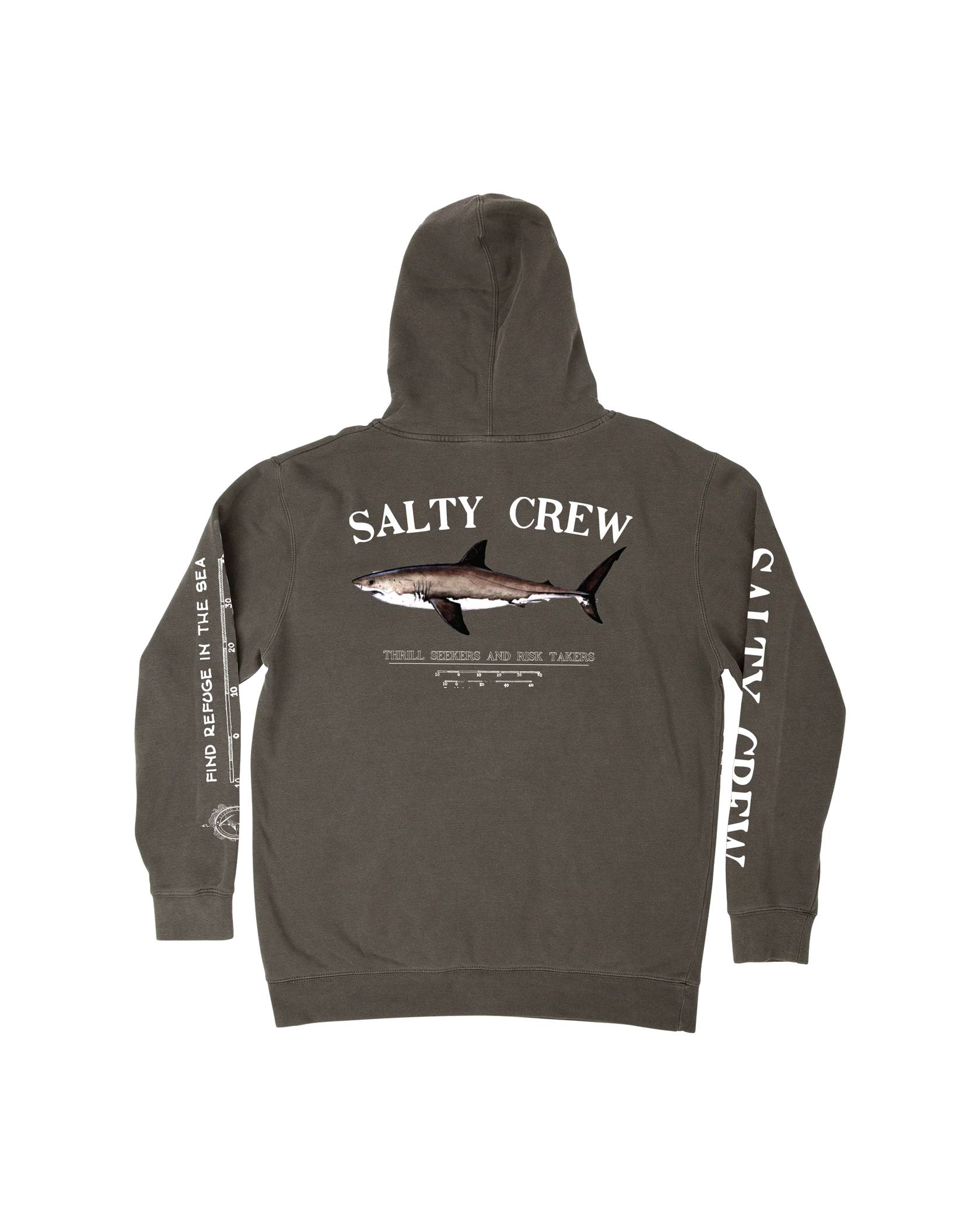 Salty Crew Bruce Hooded Fleece Charcoal L