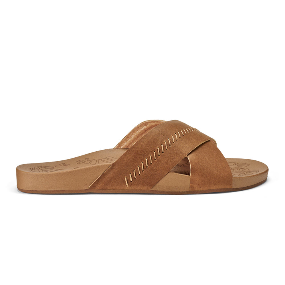 Olukai Kipe a Womens Sandal 48FM-Dark Java-Sahara 10