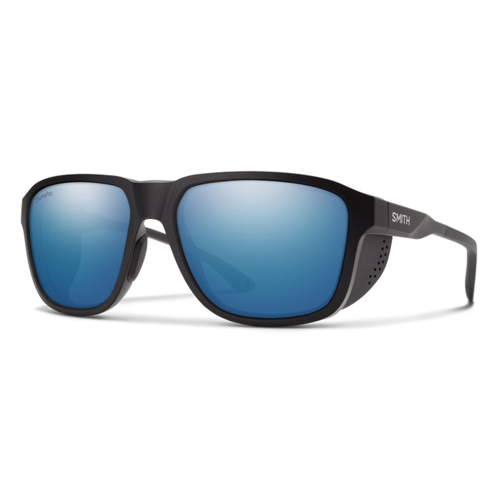 Smith Embark Polarized Sunglasses MatteBlack ChromaPopBlueMirror