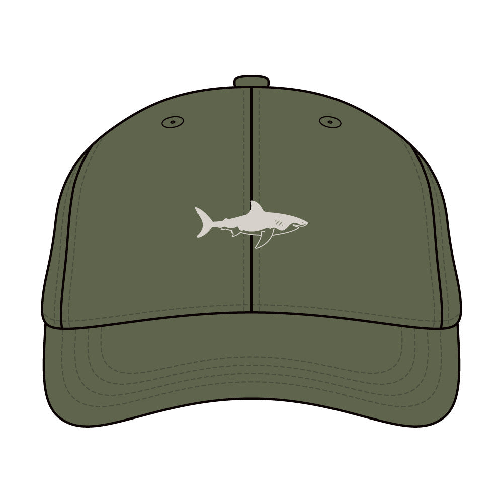 Island Water Sports Low Profile Shark Hat OliveGreen OS