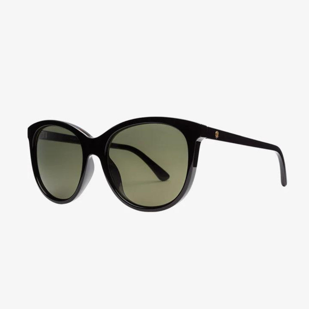 Electric Palm Polarized Sunglasses GlossBlack GreyPolar Round