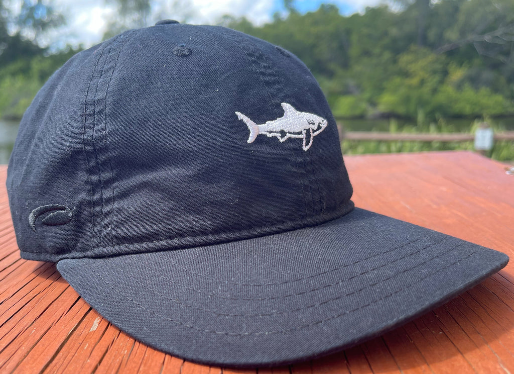 Island Water Sports Low Profile Shark Hat Black/Black OS
