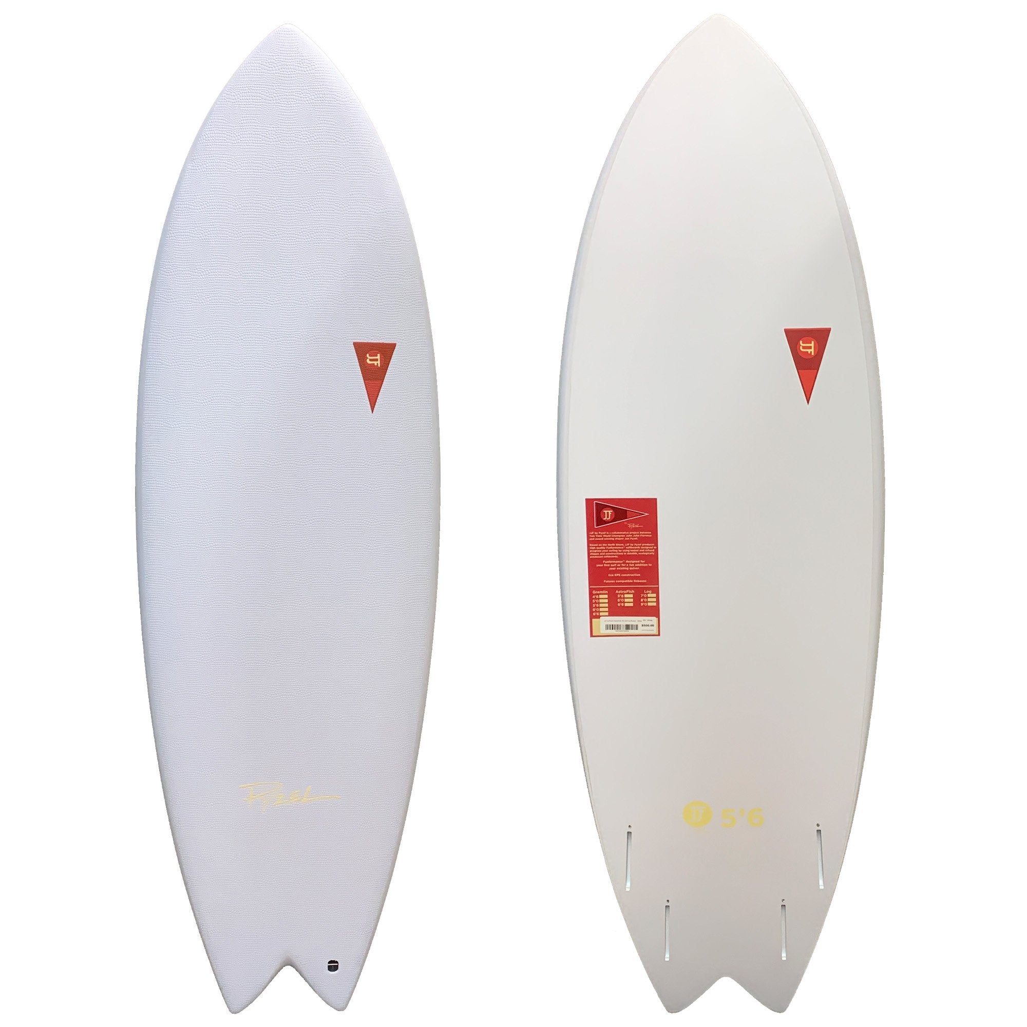 Pyzel AstroFish Funformance Surfboard White 5ft6in