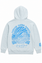 Forever Chasing Sunsets Embroidered Hoodie  DFB-SheerBlue L