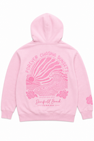 Forever Chasing Sunsets Embroidered Hoodie  DFB-BabyPink L