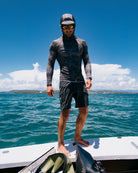 Salty Crew Apex Hood Surf Rashguard - Recon Camo L