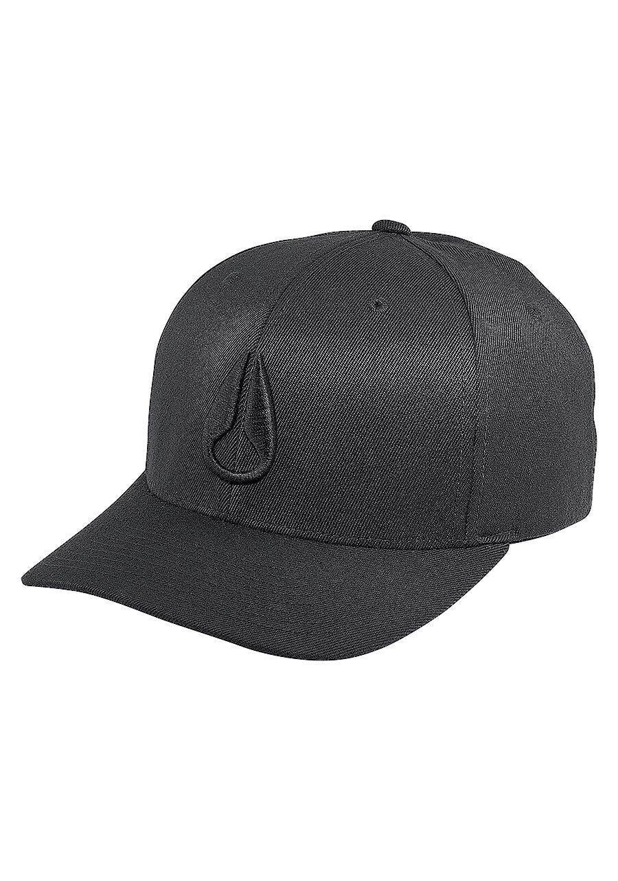 Nixon Deep Down Flex Fit Athletic Fit Hat All Black S/M
