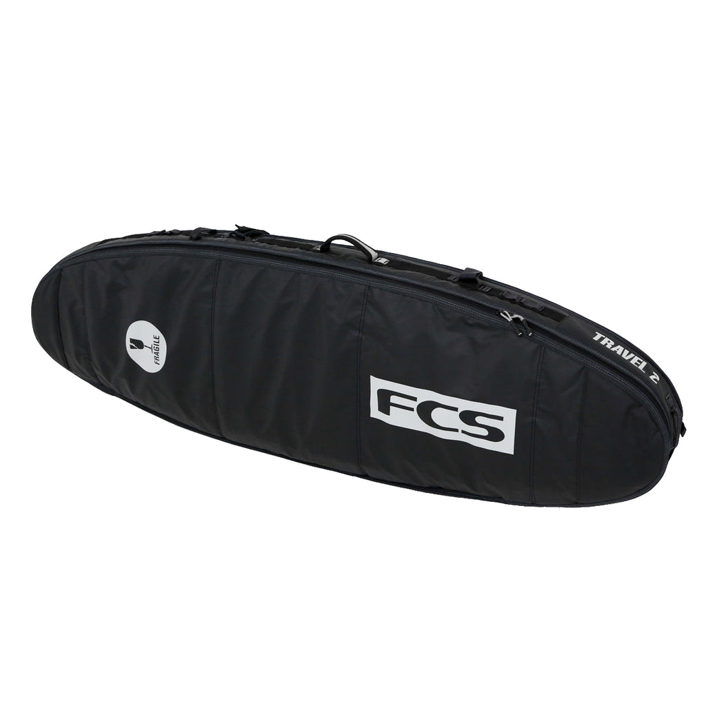 FCS Travel 2 Funboard Boardbag Black-Grey-22 6ft7in