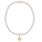 Enewton Classic Pearl Beaded Bracelet SignitureCrossCharm 3mm