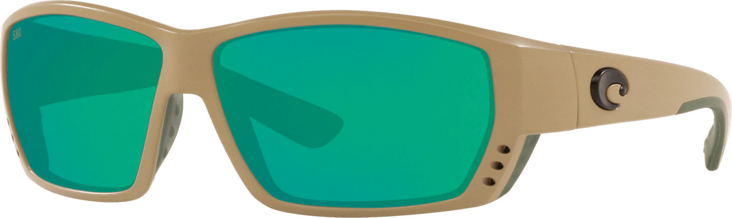 Costa Del Mar Tuna Alley Sunglasses Sand Green Mirror 580G