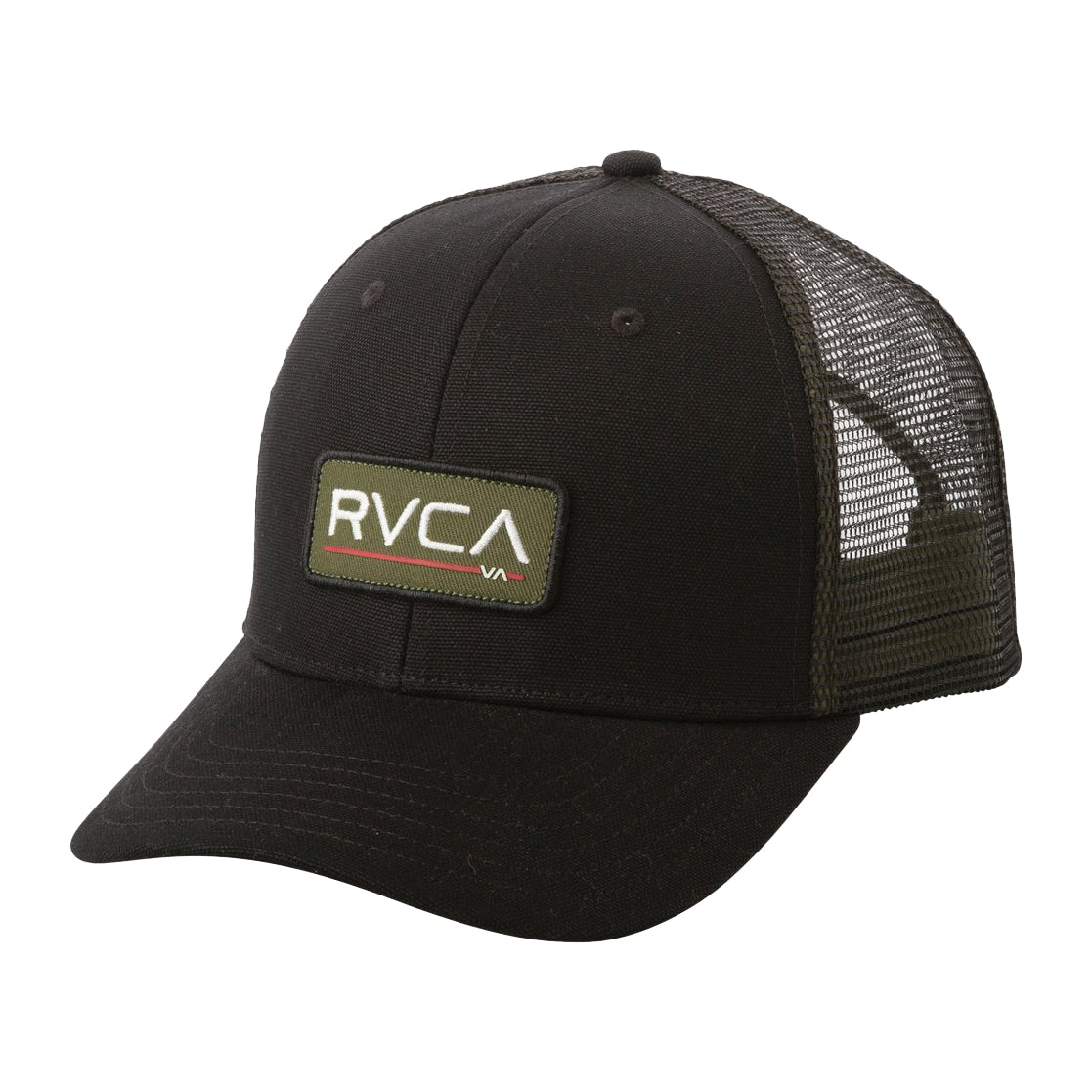 RVCA Ticket Trucker Hat BOL-BlackOlive OS