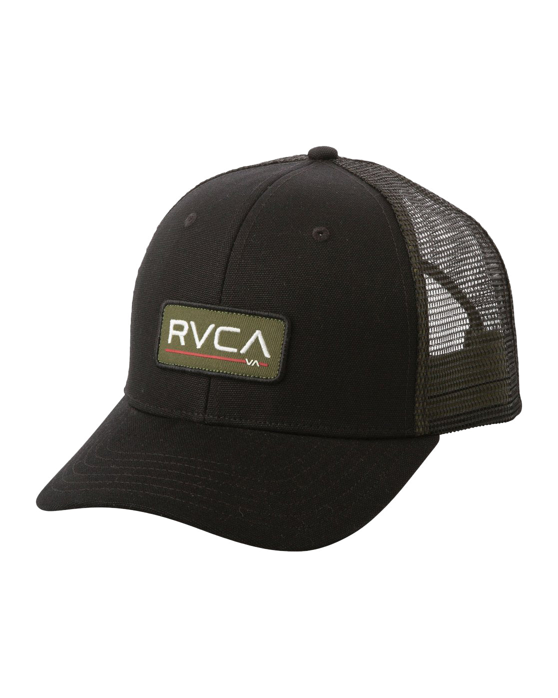 RVCA Ticket Trucker Hat BOL-BlackOlive OS