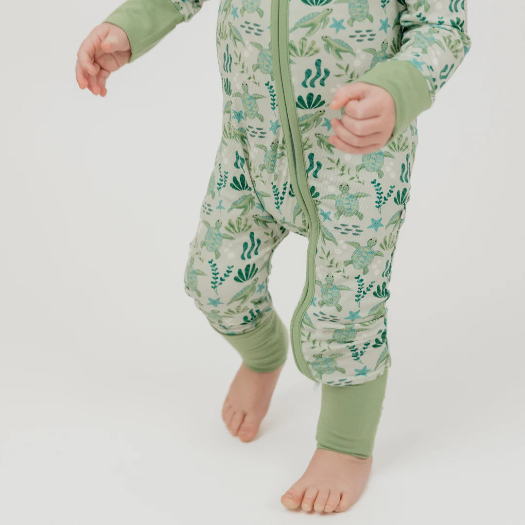 Emerson Save the Sea Turtles Bamboo Convertible Pajamas