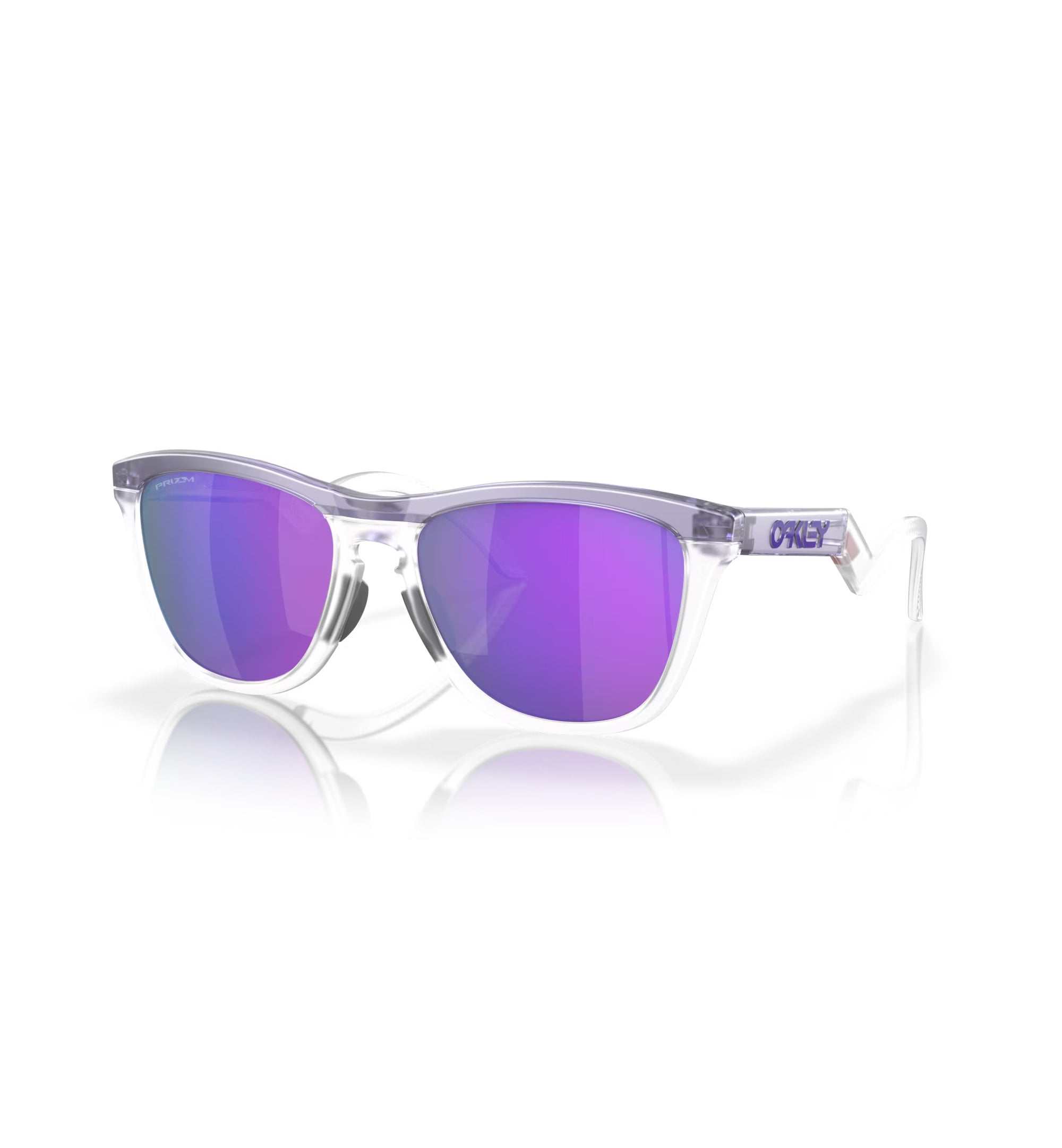 Oakley Frogskin Hybrid Sunglasses MatteTransLilac ClearPrizm