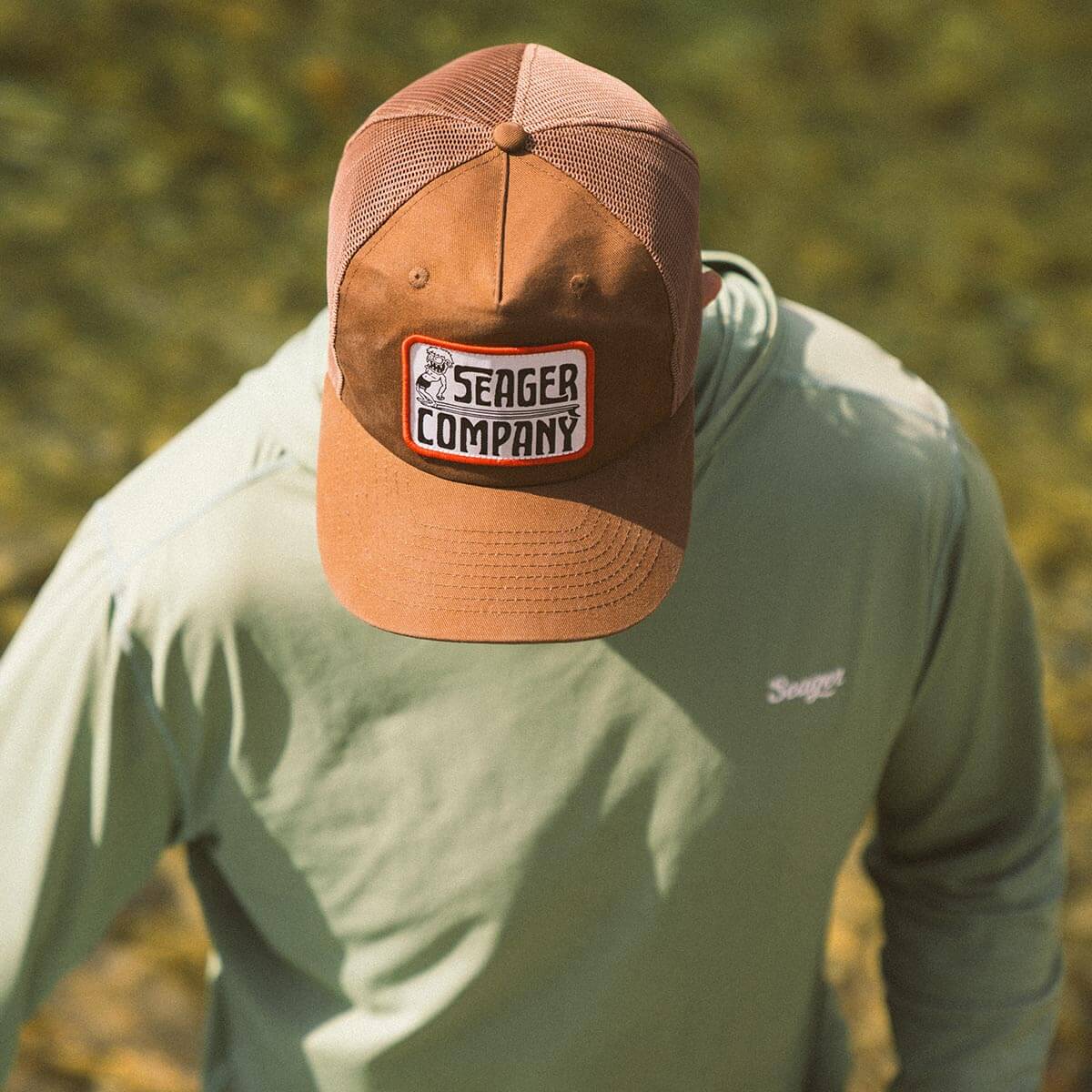 Seager Pocket Creep Trucker Hat  Brown OS