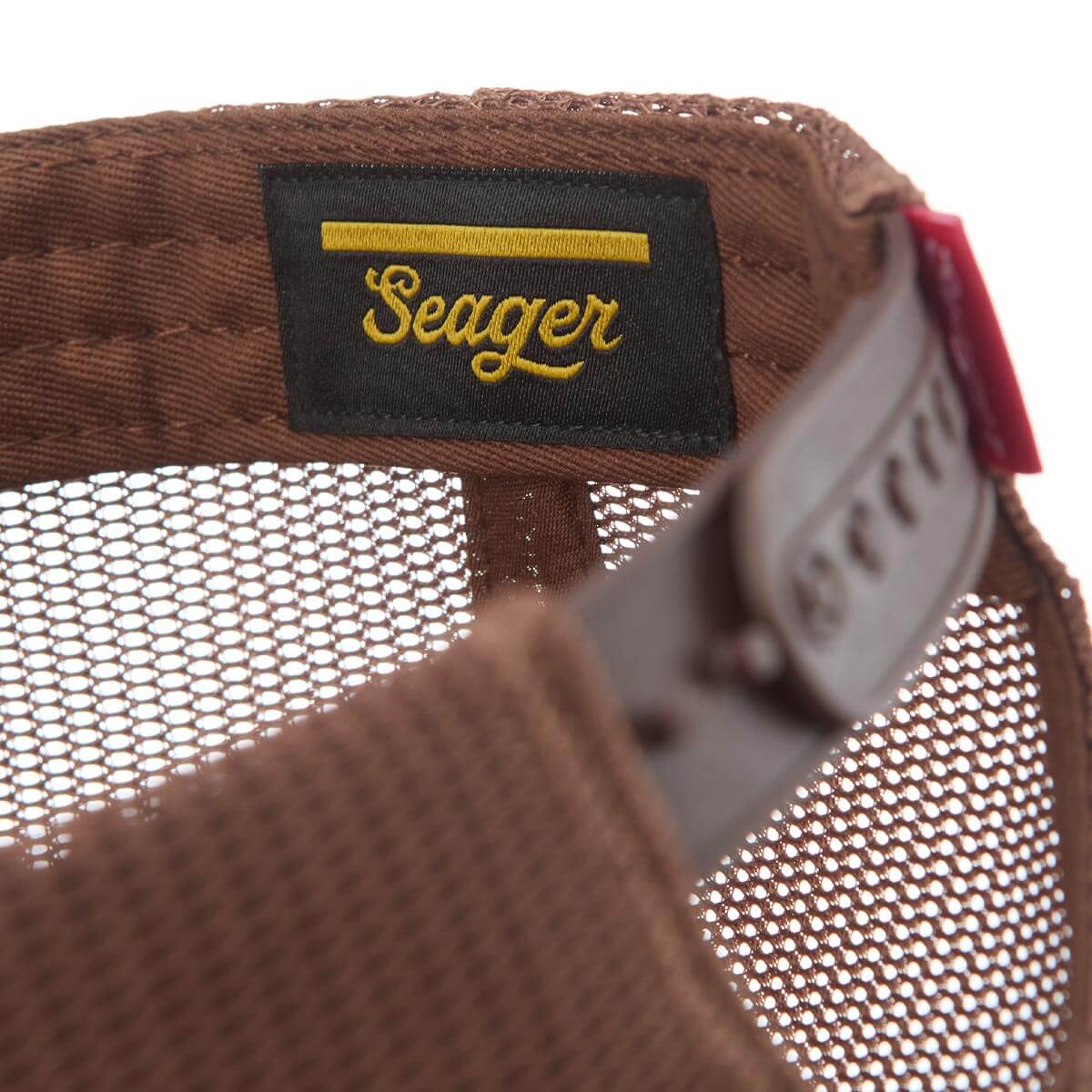 Seager Pocket Creep Trucker Hat  Brown OS